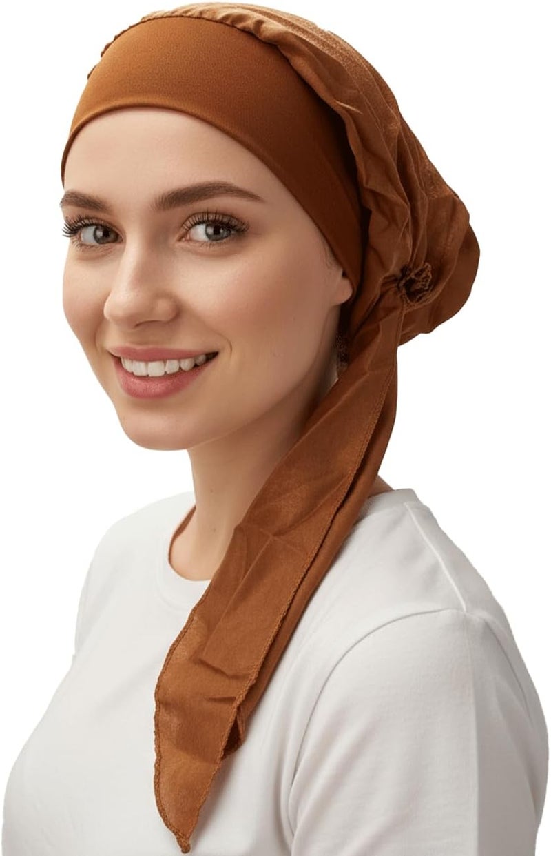 FADACHY Chemo Headwear for Women,Chemo Caps Lightweight for Summer with Head Scarf,Silky Soft Hair Turbans Fashion - Image 1